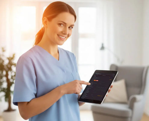 Zeiterfassung für Pflegedienst